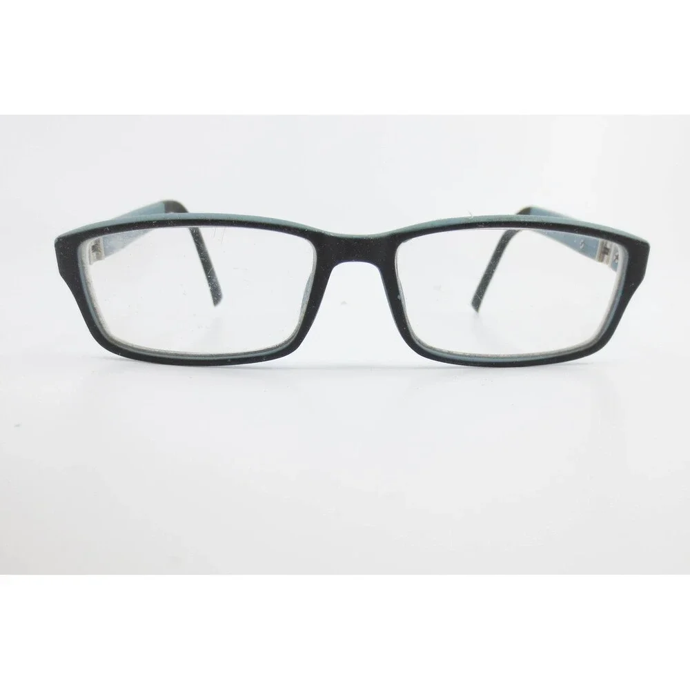 Adolfo Sport Pitcher BK/BL Black Blue Rectangular Eyeglass Frames 48-15-125